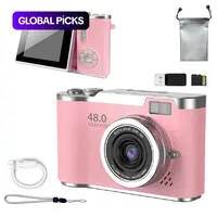 New Foldable Screen Student Camera, Photography Camera, Retro Ccd Card Camera, Beginner Digital Camera with Games and Filters, Includes Case and Memory Card, Point and Shoot Digital Cameras