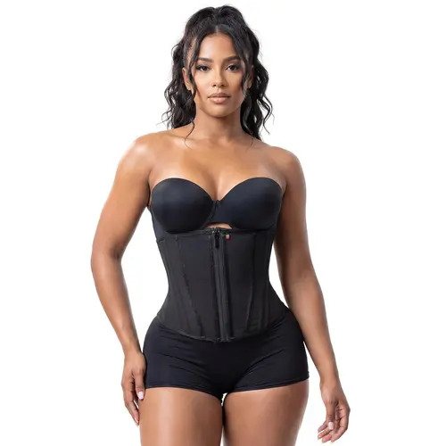Stage 4 Colombian Waist Cincher | High Compression Tummy Control | Zipper + Hook Closure | Hourglass Waist Sculpting | Underbust Faja | Daily Wear | Snatched Body