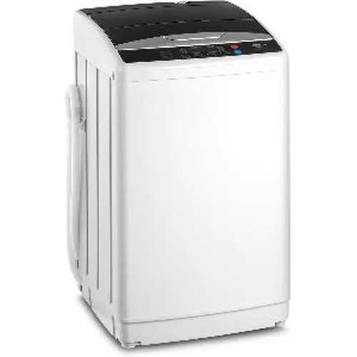 ROVSUN 17.8/25/30LBS Full-Automatic Portable Washing Machine & Spin Dry Combo, 110V 400W Compact Multifunction Home Appliance with Stainless Steel Drum, Drain Pump, Child Lock, Smart Delay for Apartments, RV Portable Wash,sohochic