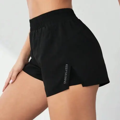 Women's 2 in 1 Pocket Design Shorts, Casual Comfy Breathable Running Training Shorts for Yoga Gym Workout Running, Ladies Summer Athletic Bottoms for All Seasons, Gym Sports Shorts