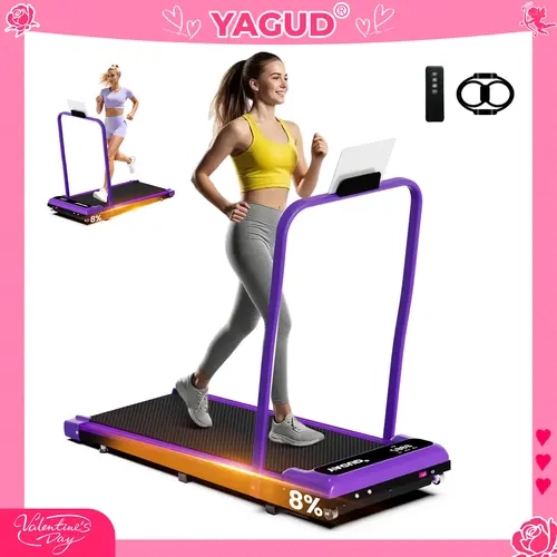 【YAGUD】Walking Pad Treadmill with Manual Incline, LED Display, Remote Control, 265LBS Capacity – Under Desk Treadmill for Home SpringStatements