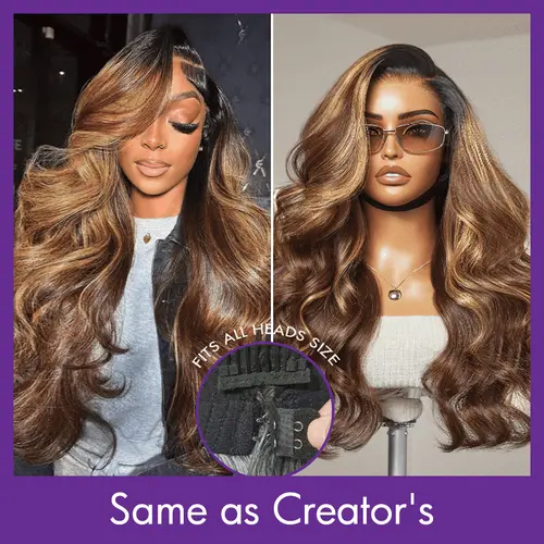 Luvme All-Day Comfort™ Wig Blonde Ombre Highlight Loose Body Wave Glueless 7x6 Closure HD Lace Wig Pre-Cut Lace Wig