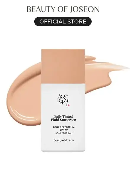 [Beauty of Joseon Official] Daily Tinted Fluid Sunscreen 50mL | OTC Certified, SPF, Broad Spectrum Protection, Mineral based Sunscreen, Makeup