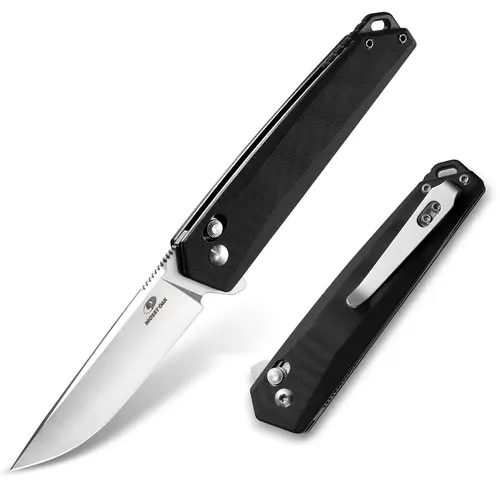#toolupgrade MOSSY OAK Folding Pocket Knife, 3.5-Inch D2 Steel Drop Point Blade, G10 Handle, Small EDC Knife with Belt Clip for Camping, Hiking