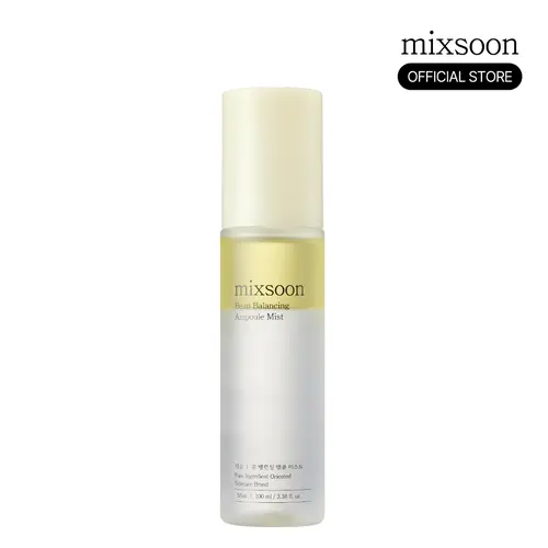 [mixsoon Official Shop] Bean Balancing Ampoule Mist, 3.38 fl.oz/100ml - Korean Ceramide Moisturizer, Daily Hydrating Moisturizer for Glass Skin with Exosome Hydro Glow, Deep Nourishing to Hydrate Skin