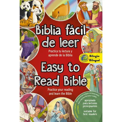 Easy to Read Bible (Bilingual) / La Biblia fácil de leer (Bilingüe): Practice your reading and learn the Bible