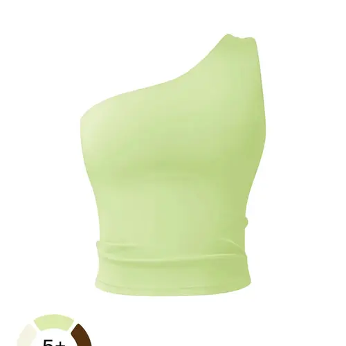 Women's Solid Color One Shoulder Sports Bra, High Stretch Comfortable Breathable Quick Drying Yoga Bra, Ladies Sportswear for Indoor Outdoor Wear, Fitness Bra, Workout Sports Bra, Sporty Workout Bra, Ultimate Sports Bra, Exercise Bra