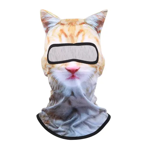 3D Cat Ski Balaclava Sheisty Face Mask with Ears Cute Animal Christmas Music Festivals Halloween Party Raves Ski Face Cover UV Protector Lightweight Outdoor Activities, Accessories