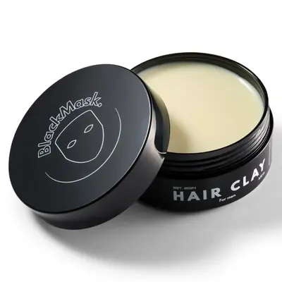 BlackMask Hair Clay for Men, Easy to Apply - Instantly Adds Texture & Volume, Matte Finish, Strong Hold, Hair Styling Clay