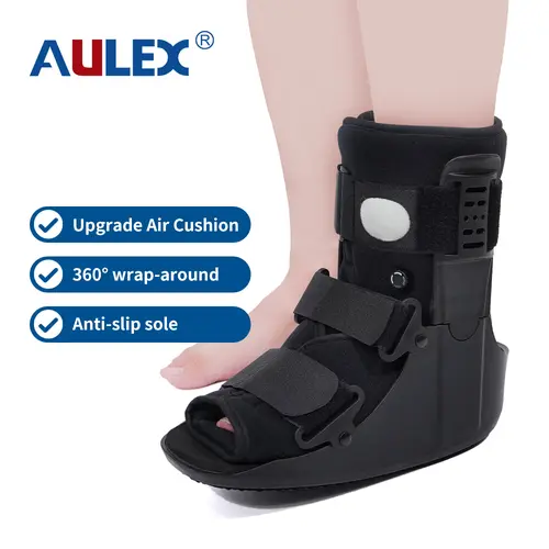 Aulexmed Air Support Boot [DealsForYouDays] - Unisex Design Breathable Inflatable Shoe with Inflatable Pad, Multi-Size Hook & Loop Adjustable, Lightweight Stable Cushioned, Long-Lasting Sports & Outdoor Protective Gear