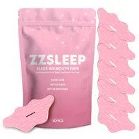 ZZSLEEP Beauty Mouth Tape - Breathable Pink Lip Tape for Nasal Breathing, Anti-Snoring & Skin-Friendly Sleep Support Tape