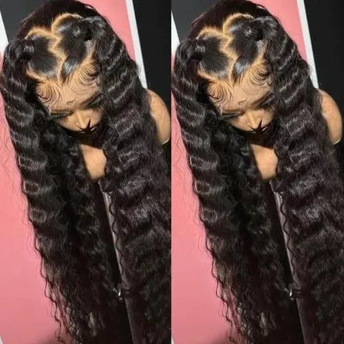 Bling Hair 180 Density Deep Wave Hd Transparent 13x4 Lace Front Wigs Human Hair 32 34 Inch 13x6 Curly Wave Lace Frontal Wigs For Black Women #TikTokShopBlackFriday,sohochic