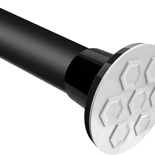 Black Long Curtain Rod Tension Shower Curtain Rods 30 to 120 inch Adjustable Spring Heavy Duty Rods for Bathroom Windows Outdoor No Drill No Slip Spliced and Telescopic Design No Drilling Tension Rods