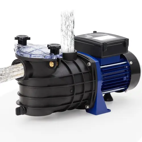 GARVEE Aluminum Body Self-Priming Single Speed Swimming Pool Pump, 3/4HP-2.0HP 550W/115V/60Hz Corded, 2641GPH High Flow, Filter Basket, Low Noise, No Batteries, In/Above Ground Compatible,toolupgrade