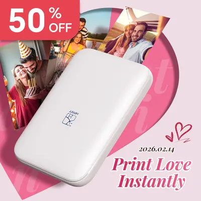 Hanin MT53 Mini Bluetooth Mobile Printer Portable Wireless 2x3in Smartphone Photo Printer, iPhone & Android Compatible, Batteries Included, Mini Useful Gifts for Boyfriend/Birthday Gifts for BF (Computers & Office Equipment)#SummerSale