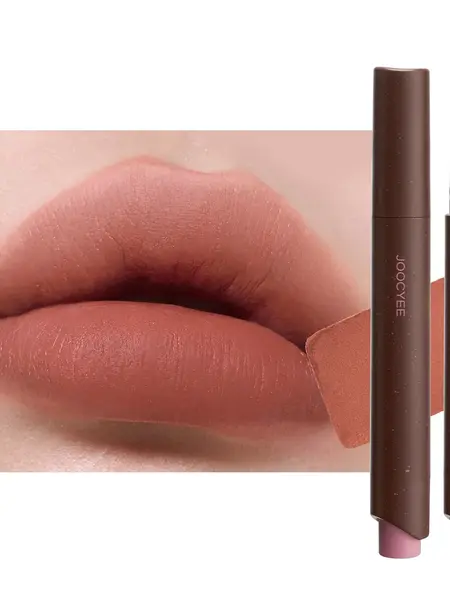 JOOCYEE Velvet Rouge Matte Lipstick - Non-Sticky 2-In-1 Lip & Cheek Cosmetic,  Silky Blur Finish, Buildable Coverage,Long-Lasting,Transfer-Resistant, Non-Drying Lipstick Pen, Waterproof, Lightweight Formula, Beauty Products, Sohochic