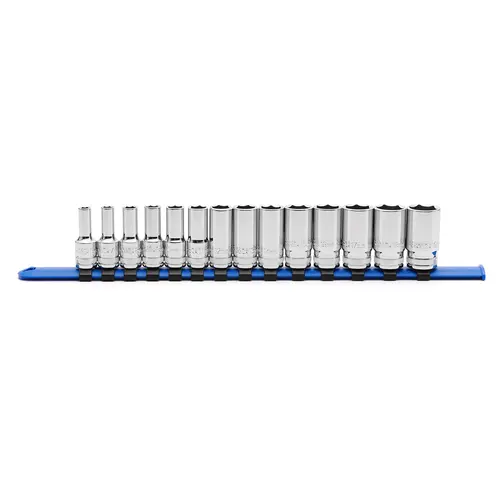CASOMAN 14PCS CR-V 3/8" Drive 6-Point Metric Mid-Length Wrench Socket Set (6-19 mm/millimeters) - Chrome Vanadium Steel Hand Tools, Rust-Resistant Mirror Chrome, Flat Sides, ANSI Std Tools and Gadgets for Mechanic Work Tasks #toolupgrade