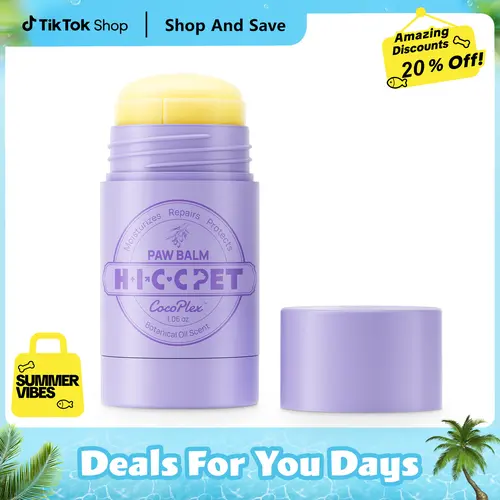HICC PET Natural Paw Balm Butter for Dogs & Cats - Twist-Up Claw Care Essential with Natural Oils, Hydrating, Non-Sticky Moisturizes Paw Pads & Skin, Non-Irritating, Easy-Cleaning Pet Grooming Supply#SohoChic