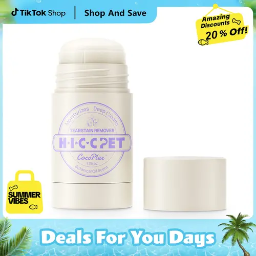 【New Arrivals】HICC PET Gentle Puppy Eye Balm for Tear Stains Coconut Oil Infused, Hypoallergenic Soothe & Hydrate, Safe for Puppies, Pet Eye Tear Stain Balm Natural Cleanses, Soothes & Brightens Stain Perfect for Dogs and Cats#SohoChic