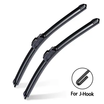 DOG TAIL All-Season Windshield Wiper Blades for J-Hook Wiper Arm Zero Noise Zero Streaks OEM Quality Classic Auto Accessories Car Parts Automotive Replacement