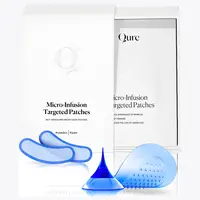 Qure Micro-Infusion Anti Wrinkle Patches for Smile Line, Frown lines, Under Eye Bags, Puffiness, Crow's Feet - Retinol, Niacinamide, Caffeine, Peptides - Dissolvable for Overnight Use - 8 Pairs