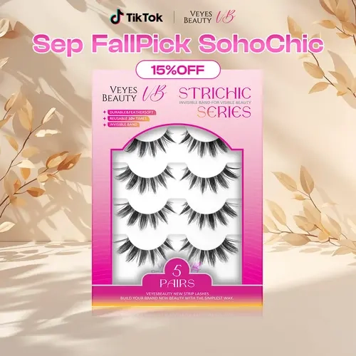 VEYESBEAUTY Reusable Spiked Wet Look Manga Strip Lashes Set (False Eyelashes & Adhesives) - 3D Layered PBT Fibers, Ultra-Thin Invisible Lash Line, Beginner-Friendly, Trimmable, Multi-Pack, Adhesives Included, 7+W Beauty & Personal Care Makeup Accessory
