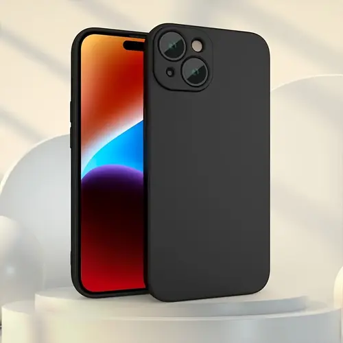 Phone Case for iPhone 17  Pro Max 16 15 14 13 12 11 Pro Max Plus Precision Camera Lens Protector Shockproof TPU Matte Anti-Fingerprint Slim Cover,Soft Liquid Silicone Feel Phone Case