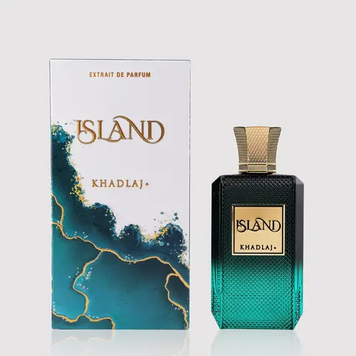 KHADLAJ Island de Parfum Spray - Men's Unisex 100ml (3.4oz) Alcohol-Based Tropical Floral Fruity EDP Perfume Fragrance, Citrus Orange Bergamot Notes, Long-Lasting Day-Night Wear, Floral Scents, Mens Gifts, Teen Boy Gift