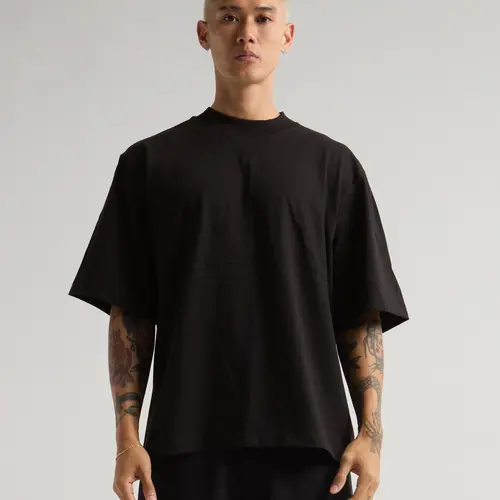 7.5oz Max Heavyweight Oversized Short Sleeve Casual Streetwear Top Tshirt Cotton Cropped