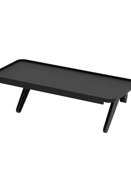 Pixio 12in Monitor Top Shelf Organizer - Adjustable Platform, Universal Fit, 13lbs Capacity, Works for Flat/Curved Monitors/TVs, Essential Workplace Space Saver for Webcams, Clocks, Phones, Figures