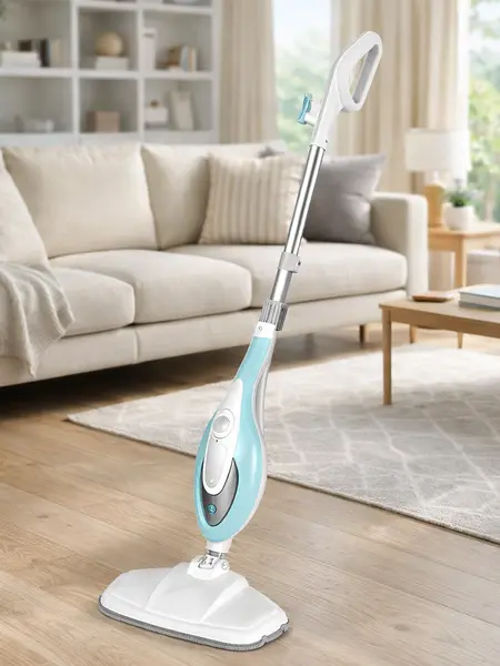 Sweetcrispy Compact Electric Steam Mop Kit - Detachable Portable Handheld Steam Cleaner for House, Deep Cleaning Floor Steamers for Hardwood and Tile, Laminate Floors, Includes 2 Cleaning Pads