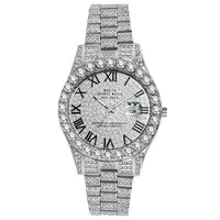 OIDEA Men's Ultra-Light Rhinestone Iced Out Quartz Analog Watch - Round Face, Luxury Roman Numerals, Date Function, Business Casual Dress Watch, Mens Accessories, Ideal for Boyfriend Birthday Gifts & Unique Mens Presents (Cool Gifts for Guys Option), Gift