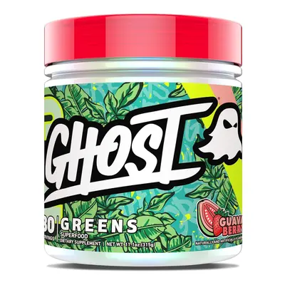 GHOST Greens Powder - 30 Servings - 19 Superfood Greens & Reds Powder, Fruits, Vegetables, Spirulina, & Chlorella, Prebiotics, 10 Billion CFU Probiotic & Digestive Enzymes - Gluten-Free