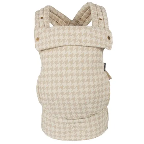 LUJIFO Ergonomic Houndstooth Baby Carrier - Premium Cotton Linen for Newborn to Toddler