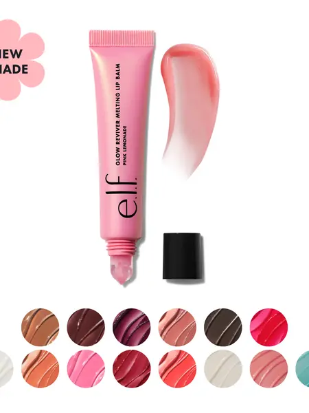e.l.f. Glow Reviver Melting Lip Balm, Hydrating Lip Balm High-Gloss Shine and Buildable Color 15.4mL