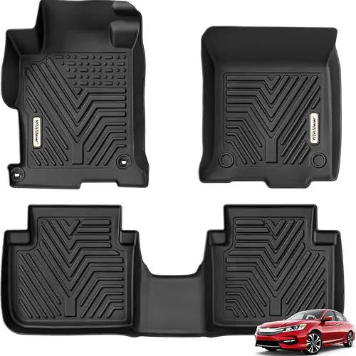 【toolupgrade】YITAMOTOR Floor Mats for Honda Accord Seden 2013-2017 Custom Fit Floor Liners