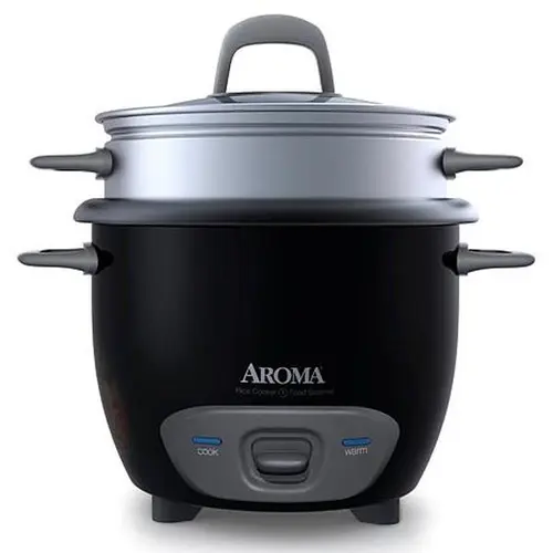 Aroma ARC-743-1NGB 6-Cup Pot Style Rice Cooker - Black