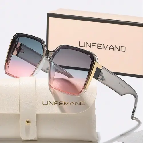 Unisex Fashionable All-match Tinted Lens Sunglasses, Trendy Casual Sunglasses for Everyday Use, Fashion Accessories for Outdoor Activities, Sun Protective Sunglasses, Fashionable Frames Sunglasses, Summer Trendy Sunglasses