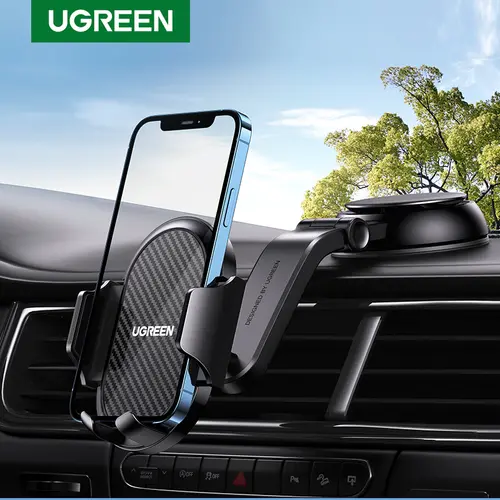 UGREEN PVC Suction Cup Car Mount Smartphone, Auto & Car Interior Accessories, Windshield/Dashboard/Window Phone Holder, Universal for iPhone, Samsung & All Cellphones