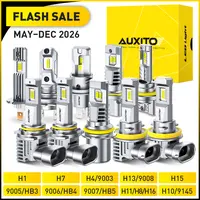 AUXITO 9005/HB3 9006/HB4 9007 9008/H13 H11/H8/H9 H10 H4 H7 H15 H1 H11B LED Headlights Bulbs Combo,30000LM 6500K Cool White,60,000Hrs Long Service Life,High/Low Beam Bulbs,Fog Lights, CANBUS Ready,No Flickering ,IP68,Plug N Play