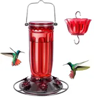 [SummerVibes]Kingsyard Hummingbird Season 2026 Hand-Blown Glass Feeder Leak-Proof Bee Guard 6 Ports for Spring Migration Garden Decor 16 oz Capacity Easy Refill Clean,sohochic