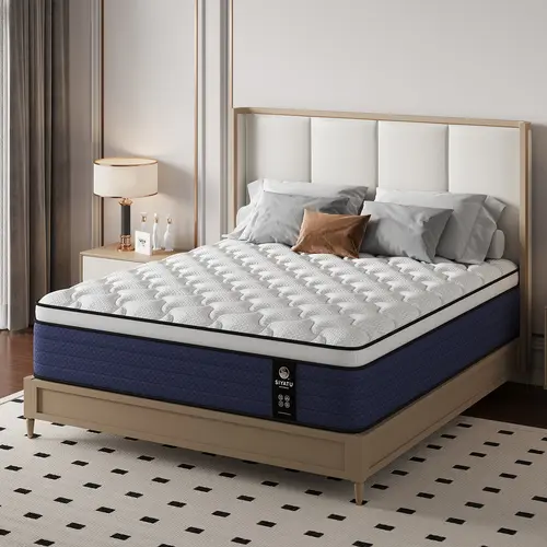 【SohoChic】LODEIJA 8/10/12/14 Inch Twin Full Queen King Mattress Memory Foam & Spring Individual Pocket Springbed Motion Solution Fiberglass Free,Fiberglass-Free,cooling sleepDealsForYouDays,Back To School