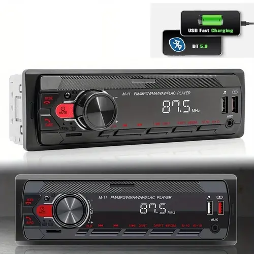 Single Din Car Radio In Dash 12V 1 Din Car Stereo Audio MP3 Player Support AUX/ TF/ USB/ FM/ Voice Assistant+ APP Control with Remote Control,SummerVibes,toolupgrade