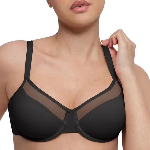 FeelinGirl Minimizer Bras for Women Comfort Underwire Plus Size 38DD Everyday Bras Mesh for Heavy Breast