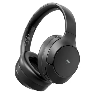 KVIDIO Wireless Bluetooth Over-Ear Headset, Active Noise Cancelling, Hi-Res Audio, 100 Hours Battery Life, Folding Design, Lightweight Portable, Built-In Microphone for iOS/PC/Android, Back to School Gifts for Him