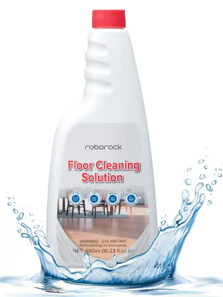 Roborock Official Household Floor Cleaning Solution - Deep Cleaning, Stain Removal for Hardwood, Tile Hardfloors, Compatible with Q Series Robot Vacuums with Mopping & Wet-Dry Vacuums, 16.2 FL OZ, 1:200 Dilution Ratio