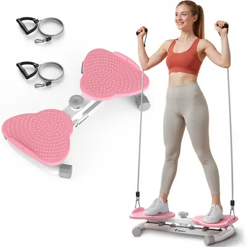 【Live Link only】Merach Waist Twist Machine Waist Twister Double Non-slip No Noise Use Exercise Equipment Abdominal Roller Workout for Women