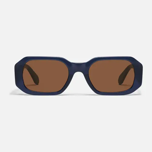 QUAY - HYPED UP Rectangle Sunglasses High Quality Leopard Print Square Frame Trendy 90's Style Fashionable Glasses
