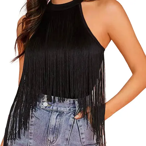 Women's Sexy Jumpsuit, Strapless Fringe Party, Tight Fit Bodysuit for Parties and Daily Wear, Fashionable Evening Dress