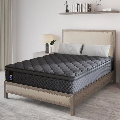 12"14" Twin Full Queen King Size Mattress in a Box Hybrid Spring Gel Memory Foam,  Euro Top Medium Firm Ergonomic Mattresses for Motion Isolation, Edge Support, 100 Night Trial